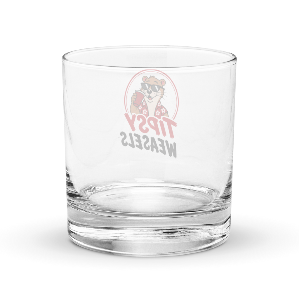 Tipsy Weasels Classic Rocks glass