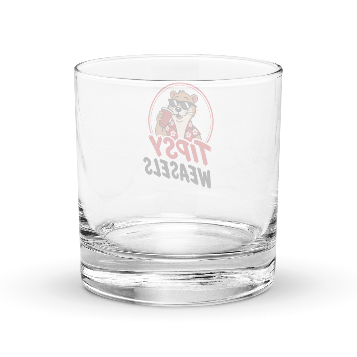 Tipsy Weasels Classic Rocks glass